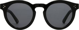 French Connection Smoke Round Ladies Sunglasses 10270175.CGR BLKSMK