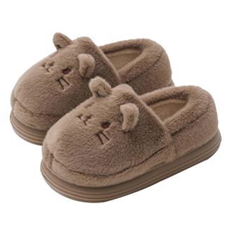 Generic Black of Friday Deals for Women Womens Fuzzy Full Slippers Womens House Shoes Size 3 Girls White Ladies Lightweight Boots Blue Navy Sale Extra Wide Wa