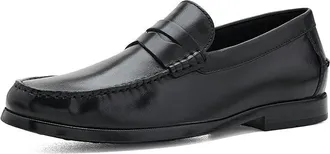 Rockport Willcox Mens Flat Shoes Black Leather : 10.5 W (EE)