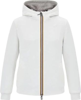 K-Way Deva Light Spacer Fur Double - - Sweatshirts & Hoodies - Donna - Bianco - L