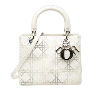 Dior Pre-owned Lady Dior - Dames - Pre-owned - Wit - Maat: ONE Size Leer