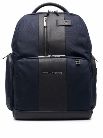 Piquadro Bagmotic rugzak met vlakken - Blauw