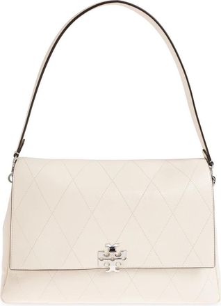 Tory Burch Charlie Grote Tas - Dames - Schoudertassen - Beige - ONE Size - Leer - Tassen