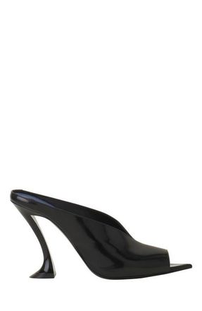 Lanvin Midnight Step Mule In Patent Leather in Noir at Nordstrom, Size 35