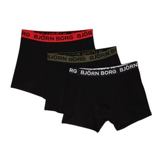 Bj&ouml;rn Borg Ondergoed, Heren, Veelkleurig, M, Katoen, Katoenen Stretch Boxers 3-pack