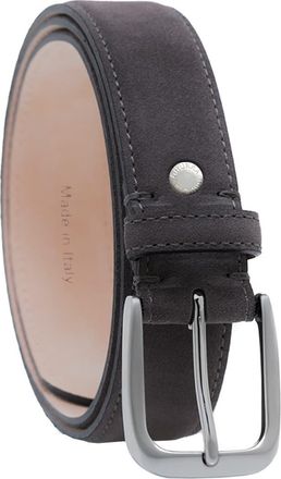Ghurka Handcrafted in Italy Genuine suede leather belt in Charcoal at Nordstrom, Size 40
