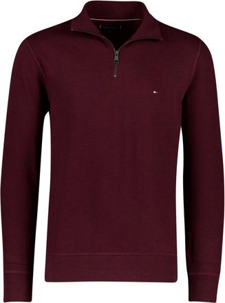 Tommy Hilfiger Hoodies & sweatvesten, Heren, Rood, S, Katoen, Fleece Half-Zip Jumper