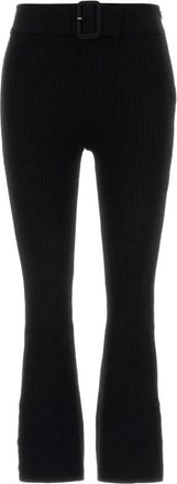 Courr&egrave;ges Knit Capri Pant - Dames - Wijde Broeken - Zwart - M - Polyester - Broeken