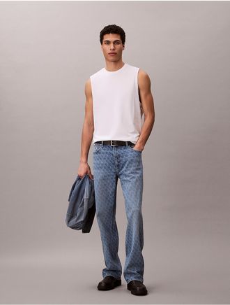 Calvin Klein Jeans Calvin Klein Mens 90s Straight Jeans - Blue - 32W x 30L