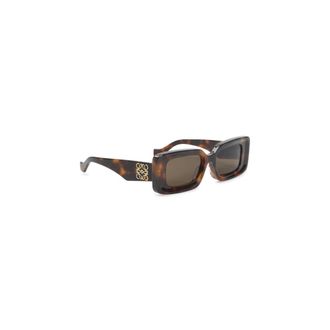 Loewe Sunglasses, female, Brown, Size: ONE SIZE Rectangular Sunglasses