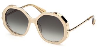 Max Mara MM0094 LIZ 25P Womens Sunglasses White Size 55