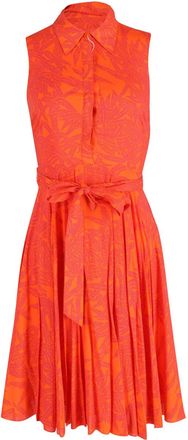 Diane Von F&uuml;rstenberg Harmony Lepic jurk in oranje rayon