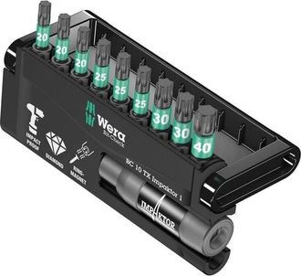 Wera 8767-9/IDC 05057688001 Kit inserti 10 parti torx interno Tecnologia Impaktor
