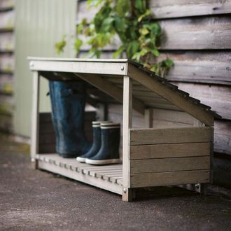 Garden Trading Aldsworth Wooden Welly Shoe Boot Store Natural Spruce