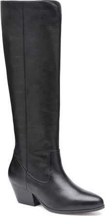 Johnston & Murphy Tristen Knee High Boot in Black Full Grain at Nordstrom, Size 8.5