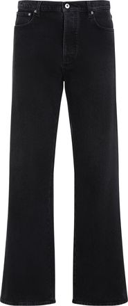 Off-white Black Diag Relaxed Cotton Jeans-Uomo