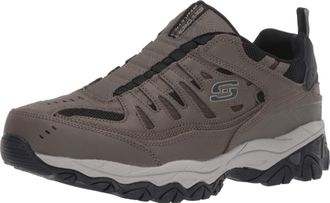 Skechers Mens Afterburn M. Fit Wonted Sneaker, Brown, 10 4E US