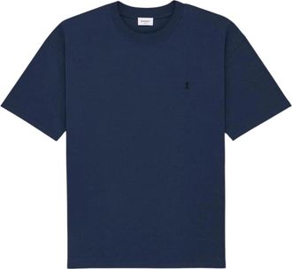 Saint Laurent Tops, Heren, Blauw, S, T-Shirts