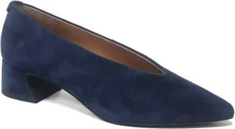 Gentle Souls Galleria Pointed Toe Pump in Navy Suede at Nordstrom, Size 6.5