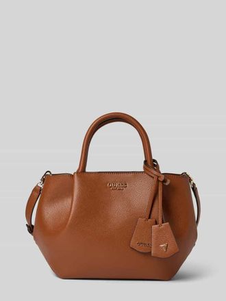 Guess Handtasche mit Logo-Applikation Modell Amorette in Cognac, Größe 1
