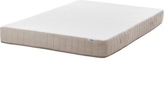 Beliani Colch&oacute;n De Muelles Ensacados Con Asas Relleno De L&aacute;tex Firmeza Media Funda Extra&iacute;ble 7 Zonas 160 X 200 Cm Springy