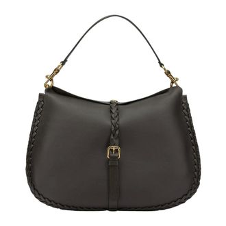 Etro Pony Grote Schoudertas - Dames - Tassen - Bruin - Maat: ONE Size Leer