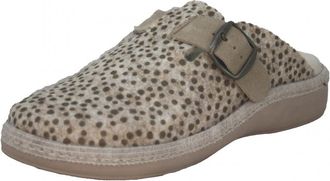 Salvi Calzados 29L-000 Drops - Slippers for Women Girl Beige with Golden Drops Removable Foam Rubber Insole, beige, 8.5 UK