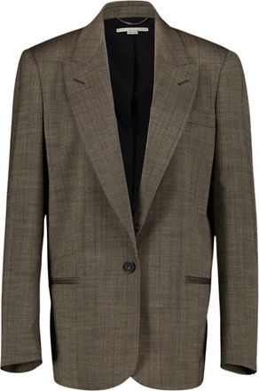 Stella McCartney Groene Geruite Wollen Blazer - Heren - Blazers - Groen - S - Wol - Jassen