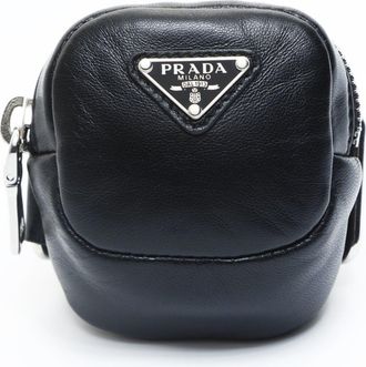 Prada Black Leather Pouch (Pre-Owned)