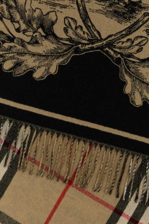 Burberry Unisex Gallant Knight Scarf Beige Cashmere