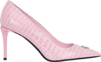 Philipp Plein Decollete Mid-Heels 9 Cocco Hexagon - Dames - Pumps - Roze - 36 EU - Leer - Schoenen
