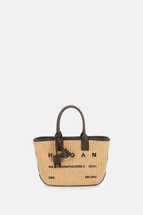 Hogan Borsa In Raffia Piccola Address