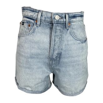 Denham Rini Damen Short Lichtblauw - Dames - Denim shorts - Blauw - W28 - Katoen - Korte Broeken