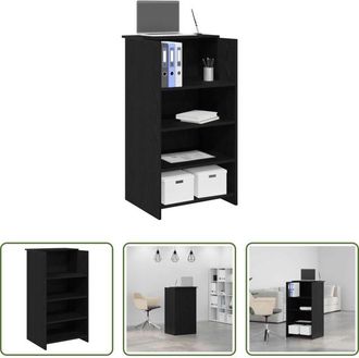 vidaXL vidaXL Banco reception nero - Banco Reception Nero 55x50x103,5 cm in Legno Multistrato