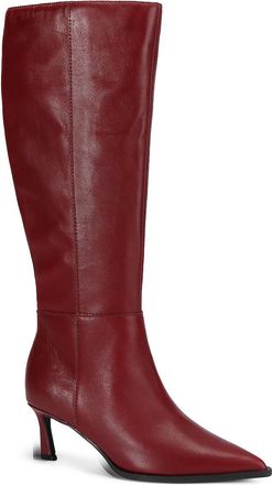 Steve Madden Womens Leather Lucid Wine Boots - Size UK 5