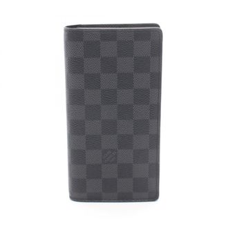 Louis Vuitton Black Leather Pvc Long Wallet (Bi-Fold) (Pre-Owned)