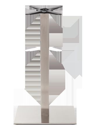 Netfurniture Rectangular s/steel table base - Single 1050 mm in Silver