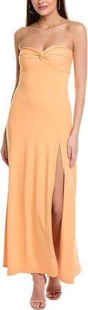 Susana Monaco Twist Front Strapless Maxi Dress
