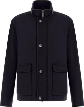 Herno Jas met hoge kraag - Heren - Zomerjassen - Blauw - 4XL - Jassen