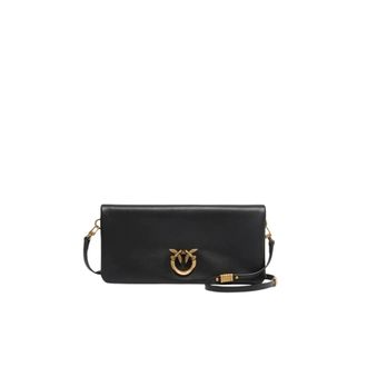Pinko Pinko, Dames, Tassen, Zwart, Maat: ONE Size Katoen