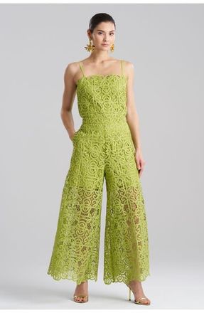 Natori RAFFIA LACE Palazzo Pants in Pear at Nordstrom, Size Small