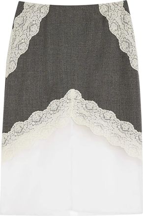 Jil Sander Gonna a strati - Grigio