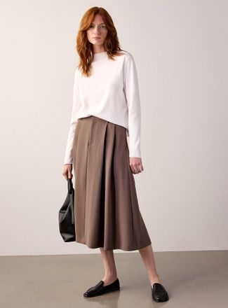 Contemporaine Womens Fine-knit mock-neck sweater