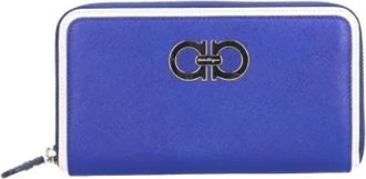 Ferragamo Pre-owned Wallets, female, Blue, Size: ONE SIZE Pre-owned Leather wallets