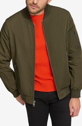 Calvin Klein Bomber Flight Jacket in Olive at Nordstrom Rack, Size Xx-Large