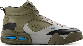 HUGO BOSS Hugo Mens Hito Napu Low Top Trainers in Open Grey - Size UK 10