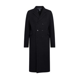 Prada Soprabito - Heren - Mantels - Blauw - Maat: L Wol