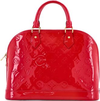 Louis Vuitton Borsa a tracolla Alma in pelle Vernis PM con monogramma - Rosa