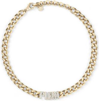 Philipp Plein Lettering Necklace - Dames - Kettingen - Geel - ONE Size - Accessoires