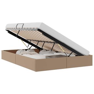 vidaXL Estructura De Cama Ottoman Capuchino 140 X 190 Cm Vidaxl